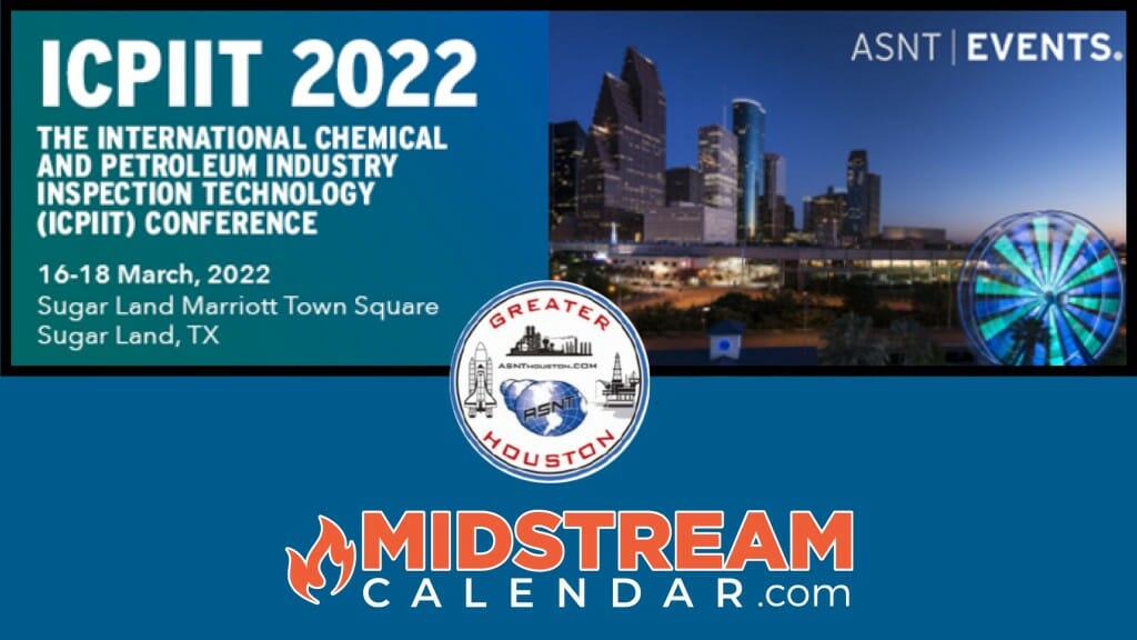 Midstream Calendar ASNT 2022 Sugarland conference